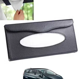 monolive Black Leatherite Rectangle Shape Fancy Design Tissue Dispencer For Car-96 Vehicle Tissue Dispenser-picture-15