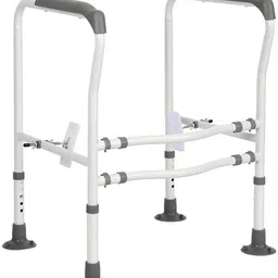 hasthip Toilet Safety Rail Adjustable Carbon Steel Support Attach to Toilet Safety Frames for Toilet-picture-9
