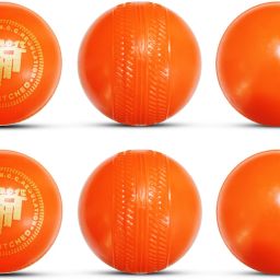 Orange Non Toxic Plastic Cricket Ball (80 Gm Per Ball) Handball-19