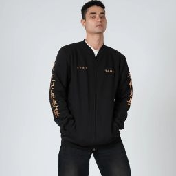 Men Printed Fleece Jacket-image-55