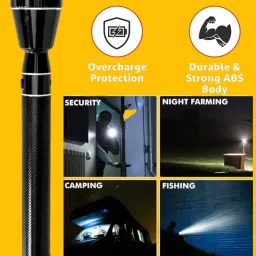 shamsa P105 Multipurpose Torch Light & Battery Compact LED Flashlight for Home & Travel Torch image 3