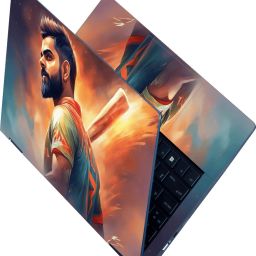 Flipkart SmartBuy Full Body Laptop Skin Sticker - Virat Kohli Indian Cricketer Brush Art Self Adhesive Vinyl Laptop Decal 15.6-image-61