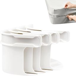 Bed Sheet Lock Clips Heavy-Duty Adjustable Sheet Holders with Elastic Straps-image-42