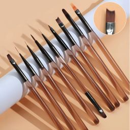 9pcs Nail Art Brushes Set-24