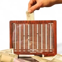 Compact Vintage Cash Box for Home or Office Use Coin Bank-image-61