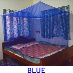 HDPE - High Density Poly Ethylene Adults Washable Mono colour blue size 6*7 Mosquito Net-image-37