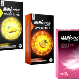 Pineapple, Orange And Bubblegum Flavoured Dotted Condom-image-81