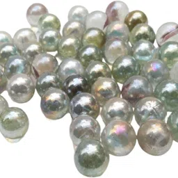50_Pcs Glass OR Uncolour OR Paani Colour Kanche Glass Marble Ball Glass Ball-image-95