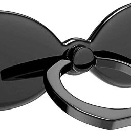 befunky Bow Shape Metal Phone Finger Ring Stability Kickstand 360 (Black) Mobile Holder-image-55