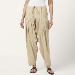 rangmanch by pantaloons Pure Cotton Solid Women ["Beige"] Salwar-picture-30
