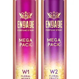 engage W1 & W2 Mega Pack Perfume Spray Combo for Women 160ml x2,Long Lasting Fragrance Deodorant Spray - For Women-picture-6