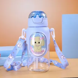 King Crown Multi Design Cute Mix Cartoon Sipper school Bottle for Kids 650 ml Water Bottle-image-39