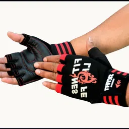 jai shri Black & Red Sport Gloves For Men & Women(G-V-216 )_ Riding Gloves-picture-3