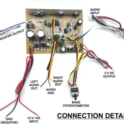 TNTS 7265 AND 2050 IC BASED HOME THEATER AMPLIFIER CIRCUIT BOARD 5 W AV Control Amplifier-image-7