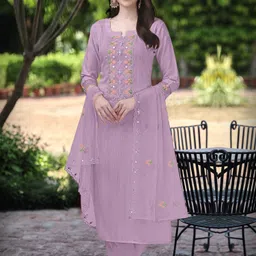 trendmalls Embroidered Kurta, Trouser/Pant & Dupatta Set-picture-36