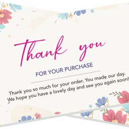 Thank you Cards for Business (3.5 x 2 inche) Thank you for your purchase cards & Business Card-14