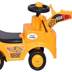 Kids Ride On Crane Elegant Design, Ride On Toy with Steering, Music & Lights Crane 11 Tricycle-image-40