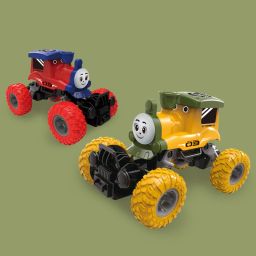Friction Powered Thomas Train Pull Along Toy Stunt car for Kids-12