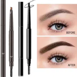2 In 1 Long Lasting Smudge proof Eyebrow Pencil and eyebrow Brush-image-69