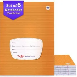 Small Notebooks Double Line (172 Ruled Pages) | Soft Brown Cover | 18 cm x 24 cm Approx | Writing Books with Page Numbers | Pack of 6 Books | GSM 58 Regular Notebook Ruled Pages 1032 Pages-31
