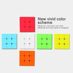 vicorp 3x3 speed cube high stability stickerless smoot swing movement cube puzzle image 2