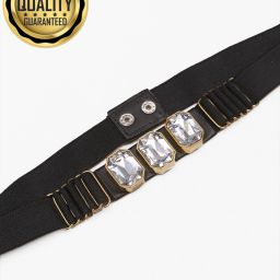 Women Party, Casual, Party, Formal Black, Gold, Silver Artificial Leather, Nylon Belt-image-95