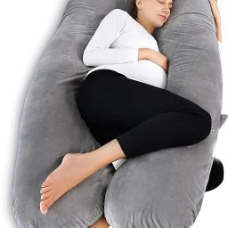 Microfibre Solid Pregnancy Pillow Pack of 1-image-28