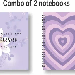 combo of 2 Notebooks A5 Diary Unruled 144 Pages-1