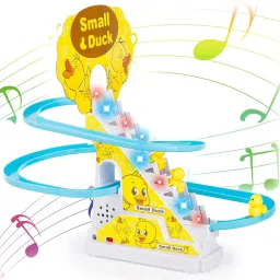 Little Lovely Duck Slide Escalator Toy with Lights and Music-20