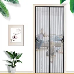 205 cm (7 ft) Polyester Semi Transparent Door Curtain Single Curtain-image-56