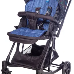 Baby Pram 3 Seating Positions,360 degree rotational Recline ,Dark Blue Pram-10