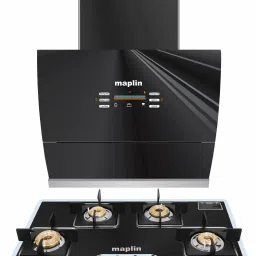 Combo of Auto Ignition Gas Cooktop GH04 Prima and VC60 (60cm) Auto Clean Wall Mounted Black 1400 CMH Chimney-13