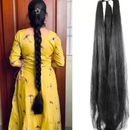 Wig - Extra Braid Attachment for Ladies - Black M-8 Hair Extension-image-56