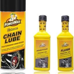Chain Lubricant/Grease Spray 150ml, Engine Oil Additive 60ml, Engine Oil Flush 60ml Combo-picture-25