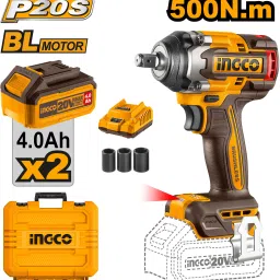 CIWLI2050 20V Brushless Cordless Impact Wrench 500Nm 3 Speed ,2pcs 4Ah Battery Cordless Impact Wrench-6