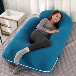 Microfibre Solid Pregnancy Pillow Pack of 1-image-30