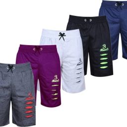 Pack of 5 Printed Men Multicolor Regular Shorts-image-61
