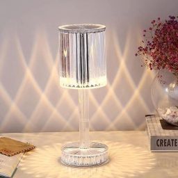 Luxury Cordless Crystal Table Lamp Modern Living Room Lamps with USB Charging Night Lamp-image-34