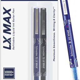 LX MAX | Needle Tip | 0.5 mm | 1000+ Meters Writing Length | German Technology Roller Ball Pen-picture-4