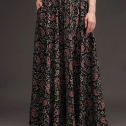 Women Flared Brown, Black Viscose Rayon Trousers-image-76