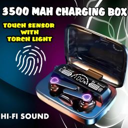 crecro M19 bluetooth earbuds headset wireless earphone 5.3 LED Display M10 Q197 Smart Headphones-image-130
