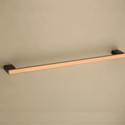 24-Inch Stainless Steel Towel Rod | PVD Rose Gold/Black Finish Rose Gold Towel Holder-picture-46
