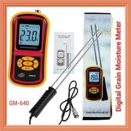 MC-7821 Digital GM-640 Digital Grain Moisture Meter Tester GM640 Moisture & Temperature Meter. Pin-Type Digital Moisture Measurer-12
