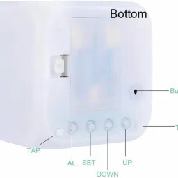 voltegic Digital White Clock image 3
