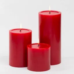 Smooth Scented Pillar Candle Pack of 3 with 75 Hours Burn Time Candle-18