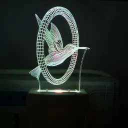 ukani 3D ILLUSION FLYING BIRD WITH 7 COLOR CHANGING LIGHT Night Lamp image 4