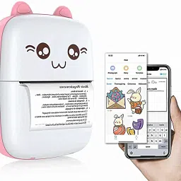 VENCLEXTA Mini Portable Thermal Pocket Bluetooth Inkless Printer Receipt Banner Sticker Thermal Receipt Printer-15