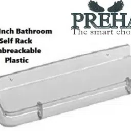 Wall Mount Multipurpose Modern Shelf for Bathroom 18 inch Acrylic Wall Shelf-image-26