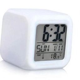 Digital White Clock-image-71