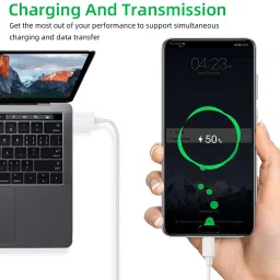 SUFO USB Type C Cable 6.5 A 1 m FAST CHARGING CABLE TYPE C SUPPORT / VOOC / DART / DASH / FLASH / TURBO / 30W / 27 / 25 / 20W / 18W / 15W / FOR OPPO A52 / A53 / A53S / A33 / Y33S / A54 / A55 / A74 / A16 / F15 / F17 / F17 PRO / F19 / F19S / F19 PRO / F19 PRO PLUS / K3 / A9 / A5 / R17 / RENO / RENO 2 / RENO 10X ZOOM / RENO 2F / RENO 2Z / image 4